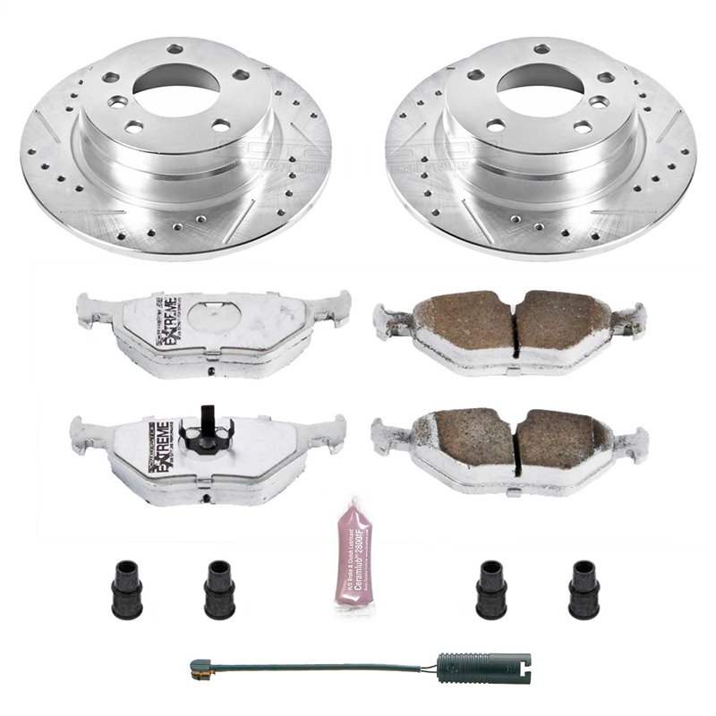 PowerStop | Z26 Street Warrior Disc Brake Pad & Rotor Kit - Arrière - BMW 1992-1999