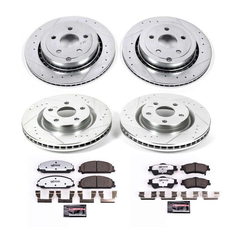 PowerStop | Z26 Street Warrior Disc Brake Pad & Rotor Kit - Avant & Arrière - G8 GT 6.0L 2008-2009