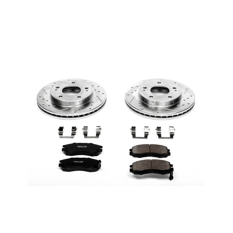 PowerStop | Z23 Evolution Sport Disc Brake Pad & Rotor Kit - Front - Chrysler / Dodge / Eagle / Mitsubishi 1990-2005 PowerSto...
