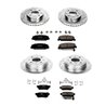 PowerStop | Z23 Evolution Sport Disc Brake Pad & Rotor Kit - Avant & Arrière - Civic Si / Civic del Sol 1.6L 1992-1997