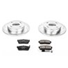 PowerStop | Z23 Evolution Sport Disc Brake Pad & Rotor Kit - Arrière - G20 / Altima / Sentra 2.0L / 2.4L 2000-2001