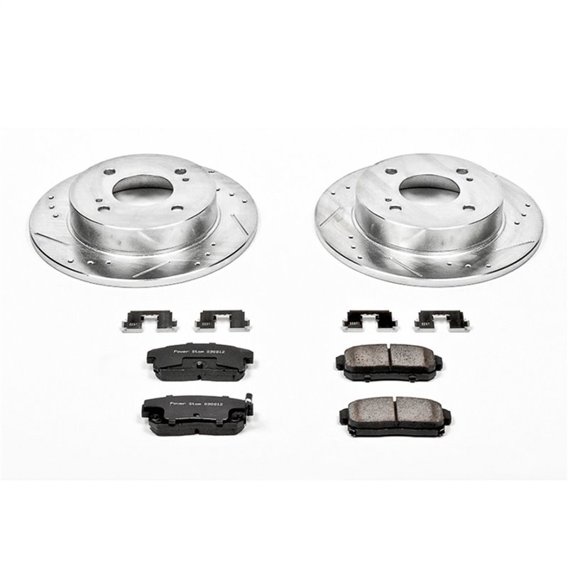 PowerStop | Z23 Evolution Sport Disc Brake Pad & Rotor Kit - Rear - G20 / Sentra 2001-2006 PowerStop Brake Kits