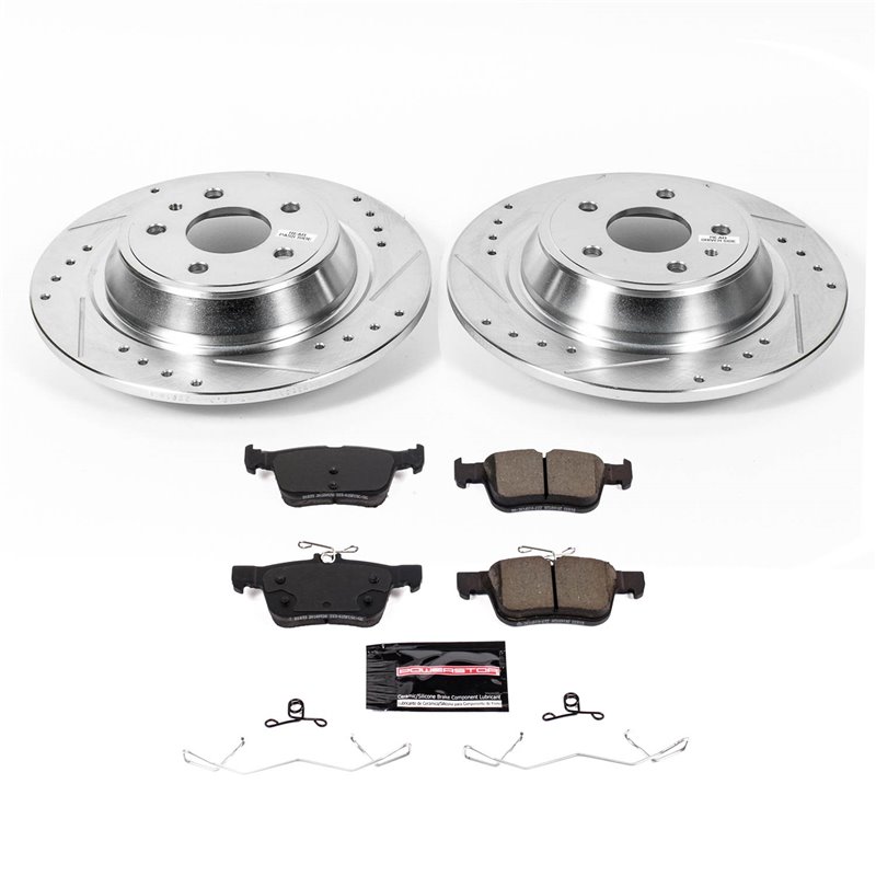 PowerStop | Z23 Evolution Sport Disc Brake Pad & Rotor Kit - Rear - Fusion 1.5T / 2.0L / 2.5L 2017-2020 PowerStop Brake Kits