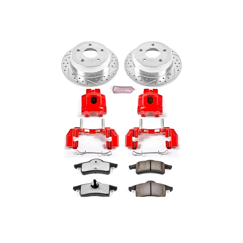 PowerStop | Z36 Severe-Duty Disc Brake Pad/Calipers & Rotor Kit - Rear - Grand Cherokee 4.0L / 4.7L 1999-2004 PowerStop Brake...