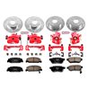 PowerStop | Z23 Evolution Sport Disc Brake Pad/Calipers & Rotor Kit - Front & Rear - Civic Si / Civic del Sol 1.6L 1992-1997 ...