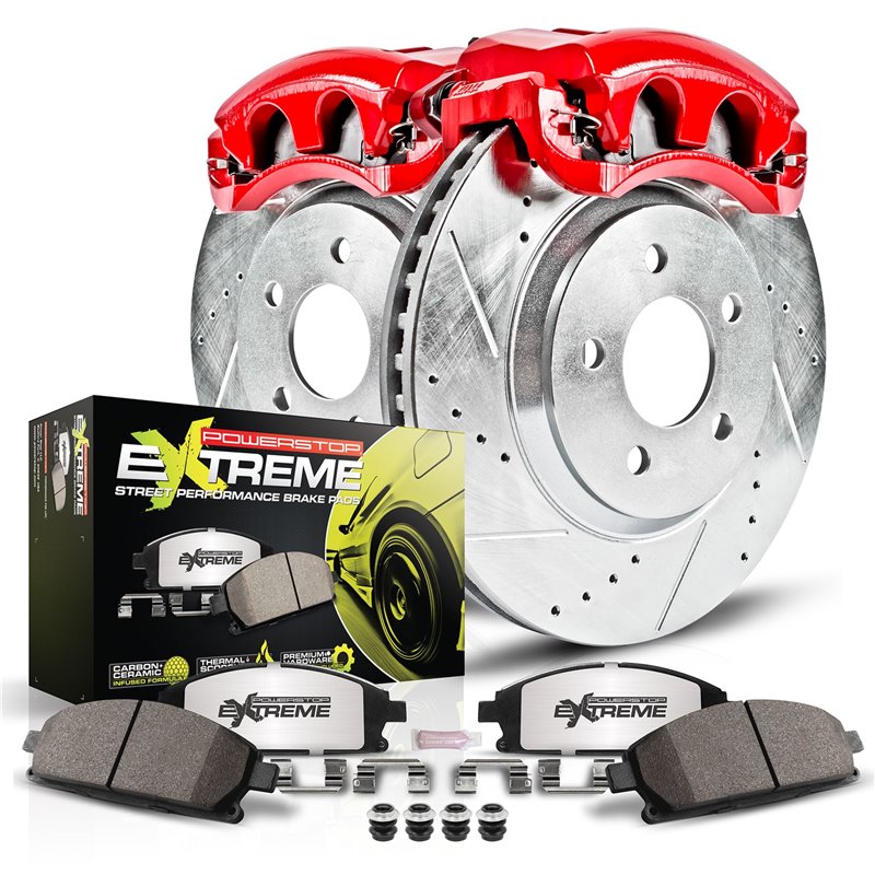 PowerStop | Z26 Street Warrior Disc Brake Pad/Calipers & Rotor Kit - Avant - Sentra Nismo / SR Turbo 1.6T 2019