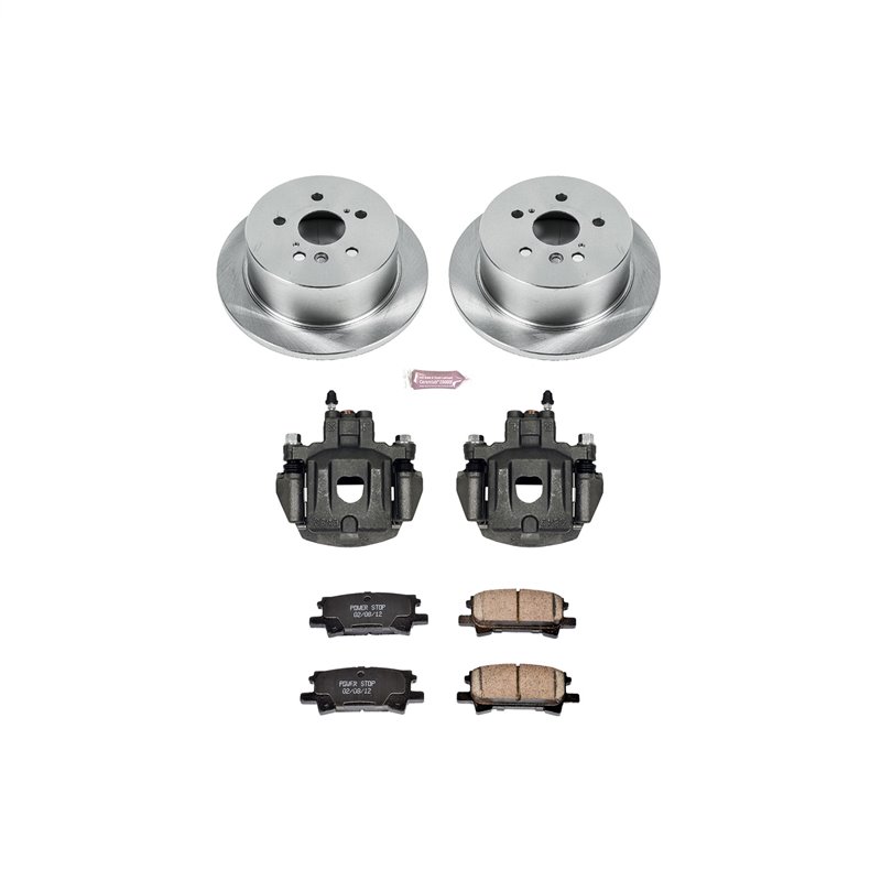 PowerStop | Disc Brake Pad/Caliper & Rotor Kit - Arrière - Highlander 2.4L / 3.3L 2004-2007