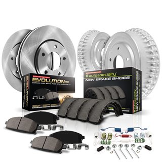 PowerStop | Brake Drum/Shoe & Rotor/Pad Kit - RAV4 Base 2.0L 2001-2002 PowerStop Brake Drums