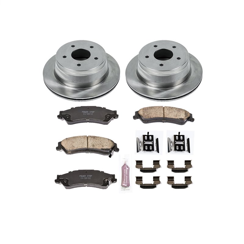 PowerStop | Disc Brake Pad & Rotor Kit - Arrière - Chevrolet / GMC / Oldsmobile 4.3L / 2.2L 1998-2005