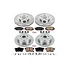 PowerStop | Disc Brake Pad & Rotor Kit - Avant & Arrière - CR-V 2.4L 2005-2006