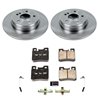PowerStop | Disc Brake Pad & Rotor Kit - Rear - C36 AMG Base 3.6L 1996-1997 PowerStop Brake Kits