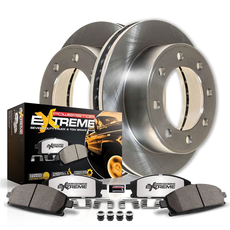 PowerStop | Z36 Severe-Duty Disc Brake Pad & Rotor Kit - Arrière - F-350 6.2L / 6.7L / 7.3L 2013-2020