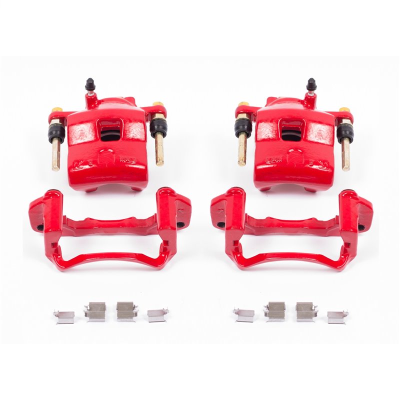 PowerStop | Disc Brake Caliper Set w/ Bracket - Front - Protege 1.6L 2000-2003 PowerStop Brake Calipers