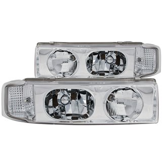 Anzo USA | Crystal Headlight Set - Astro 4.3L 2000-2005 Anzo USA Headlights