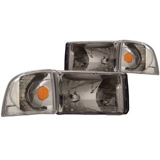 Anzo USA | Crystal Headlight Set - Ram 1500 / 2500 / 3500 2000-2002 Anzo USA Headlights