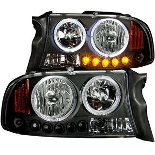 Anzo USA | Crystal Headlight Set w/Halo - Dakota / Durango 2000-2004 Anzo USA Headlights