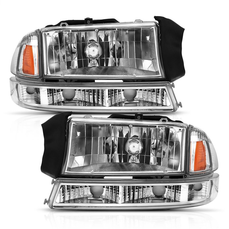 Anzo USA | Crystal Headlight Set - Dakota / Durango 2000-2004 Anzo USA Headlights