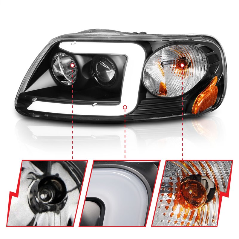 Anzo USA | Projector Headlight Set - Expedition / F-150 / F-150 Heritage 2000-2004