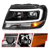 Anzo USA | Crystal Headlight Set - Grand Cherokee 4.0L / 4.7L 1999-2004