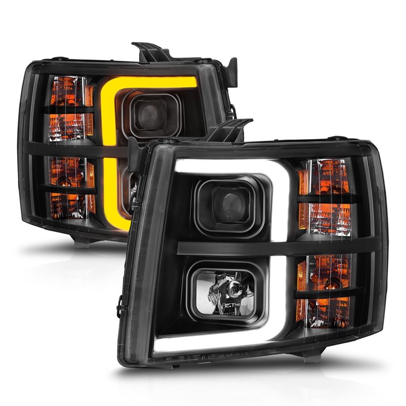 Anzo USA | Projector Headlight Set - Silverado 1500 / Silverado 2500 HD / Silverado 3500 HD 2007-2013