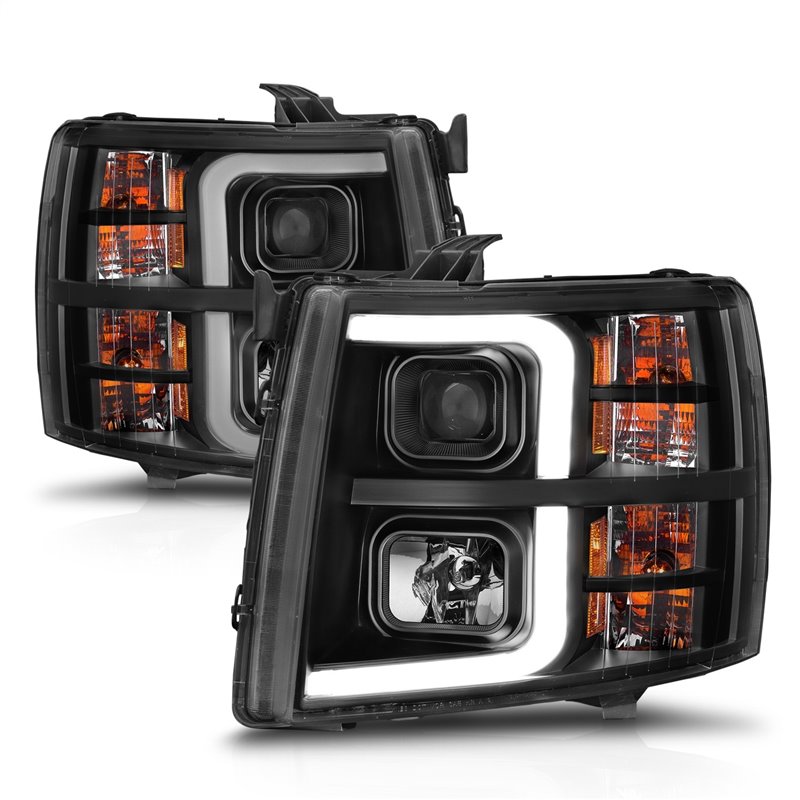 Anzo USA | Projector Headlight Set - Silverado 1500 / Silverado 2500 HD / Silverado 3500 HD 2007-2013