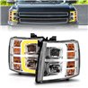 Anzo USA | Projector Headlight Set - Silverado 1500 / Silverado 2500 HD / Silverado 3500 HD 2007-2013
