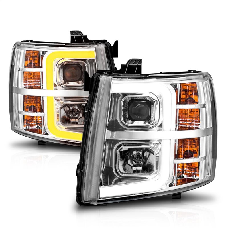 Anzo USA | Projector Headlight Set - Silverado 1500 / Silverado 2500 HD / Silverado 3500 HD 2007-2013