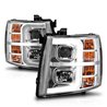 Anzo USA | Projector Headlight Set - Silverado 1500 / Silverado 2500 HD / Silverado 3500 HD 2007-2013