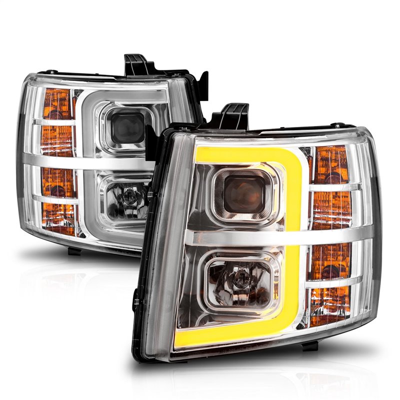 Anzo USA | Projector Headlight Set - Silverado 1500 / Silverado 2500 HD / Silverado 3500 HD 2007-2013