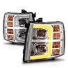 Anzo USA | Projector Headlight Set - Silverado 1500 / Silverado 2500 HD / Silverado 3500 HD 2007-2013