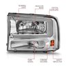Anzo USA | Crystal Headlight Set - Excursion / F-250 / F-350 2000-2004