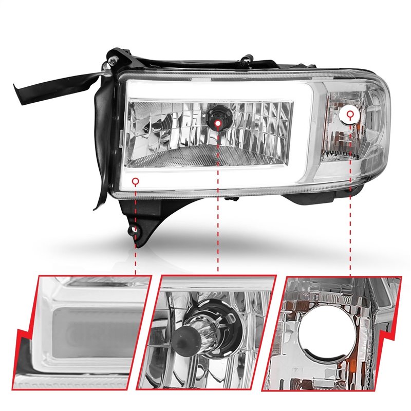 Anzo USA | LED Crystal Headlight - Ram 1500 / 2500 / 3500 2000-2002 Anzo USA Headlights