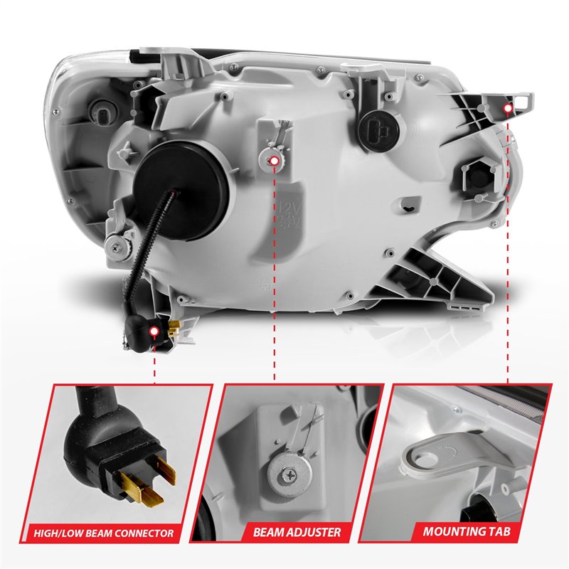 Anzo USA | Projector Headlight Set - Tacoma 2.7L / 4.0L 2012-2015