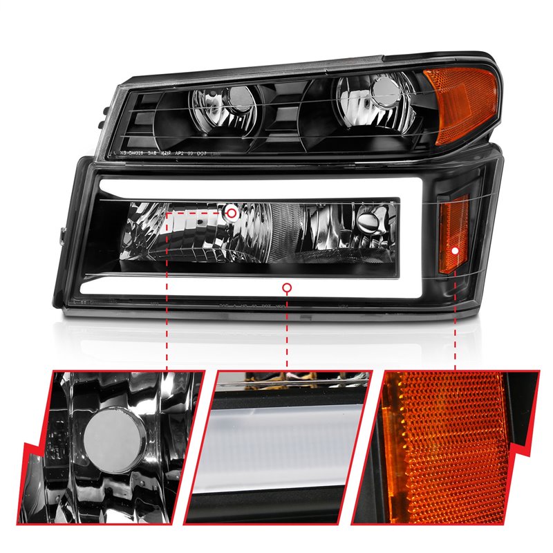 Anzo USA | Crystal Headlight Set - Colorado / Canyon 2004-2012 Anzo USA Headlights