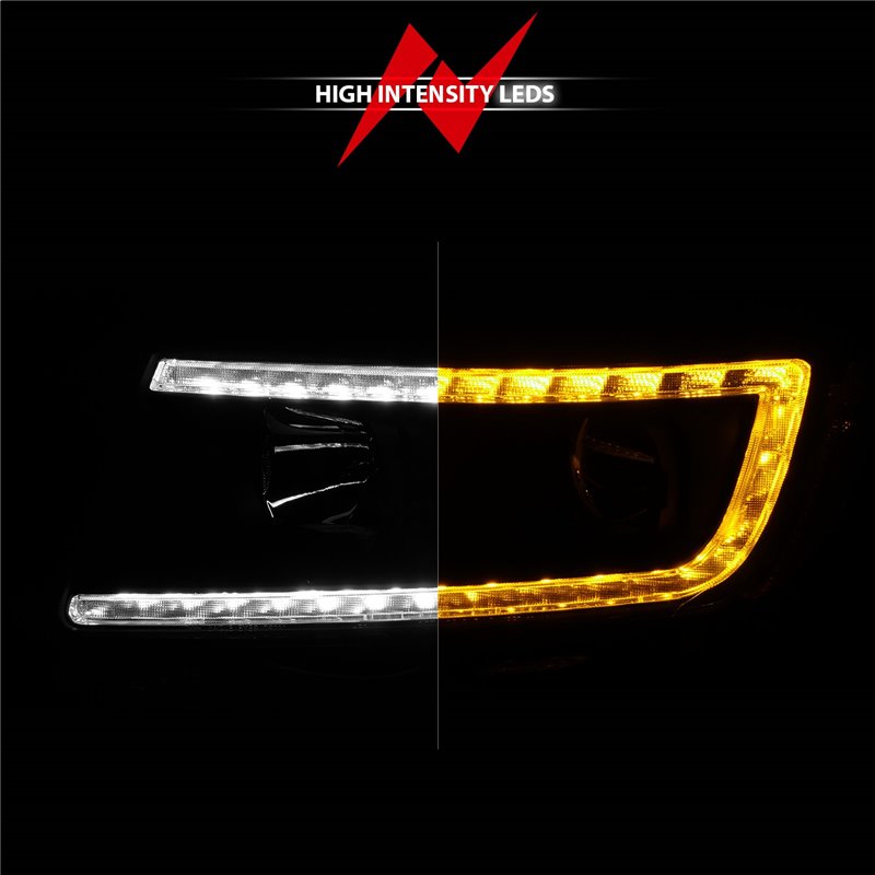 Anzo USA | Projector Headlight Set - Grand Cherokee 3.6L / 5.7L / 6.4L 2011-2013