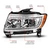 Anzo USA | Projector Headlight Set - Grand Cherokee 3.6L / 5.7L / 6.4L 2011-2013 Anzo USA Headlights