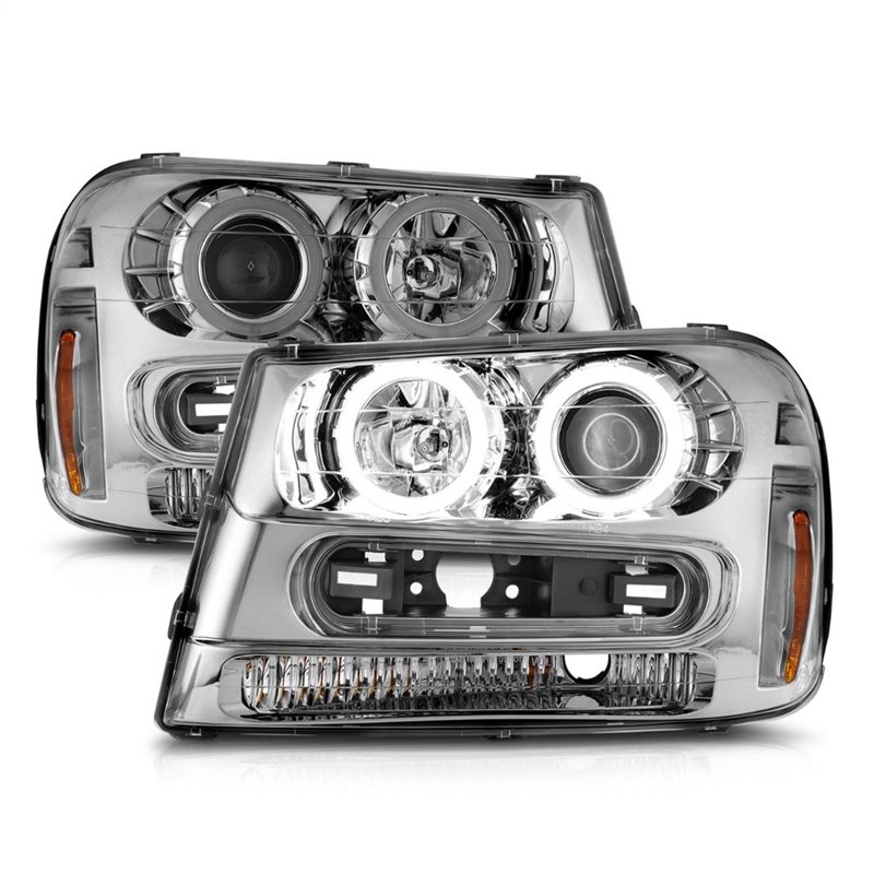 Anzo USA | Projector Headlight Set w/Halo - Trailblazer / Trailblazer EXT 2002-2009