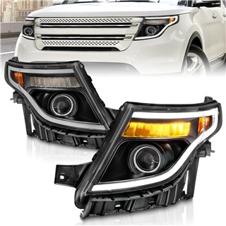 Anzo USA | Projector Headlight Set - Explorer 2.0T / 3.5L 2011-2015 Anzo USA Headlights