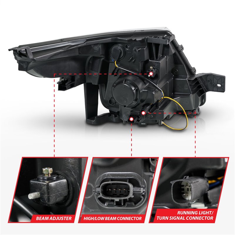 Anzo USA | Projector Headlight Set - Explorer 2.0T / 3.5L 2011-2015 Anzo USA Headlights
