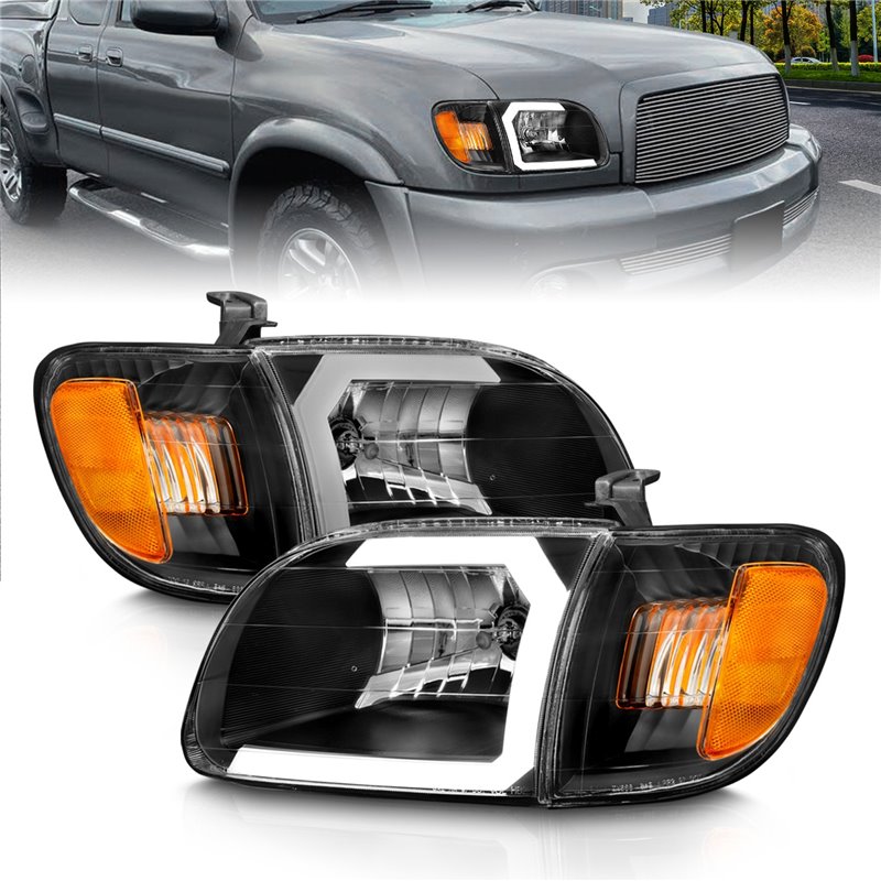 Anzo USA | Crystal Headlight Set - Tundra 3.4L / 4.7L 2000-2004 Anzo USA Headlights