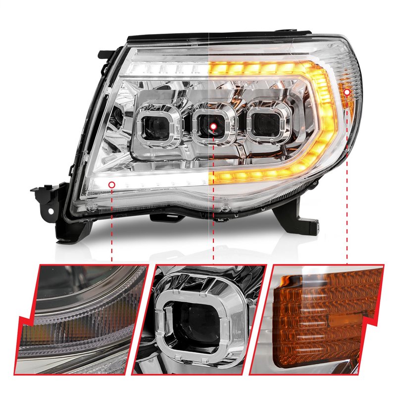 Anzo USA | LED Projector Headlight - Tacoma 2.7L / 4.0L 2005-2011