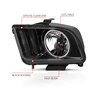 Anzo USA | Crystal Headlight Set w/Halo - Mustang 4.0L / 4.6L 2005-2009