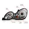 Anzo USA | Projector Headlight Set w/Halo - GS300 / GS400 / GS430 2000-2005 Anzo USA Headlights