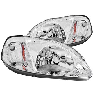 Anzo USA | Crystal Headlight Set - Civic 1.6L 1999-2000 Anzo USA Headlights