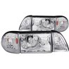 Anzo USA | Crystal Headlight Set - Mustang 2.3L / 4.9L 1987-1993 Anzo USA Headlights