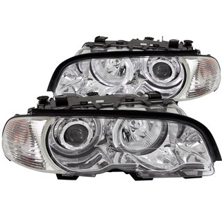 Anzo USA | Projector Headlight Set w/Halo - BMW 2000-2004