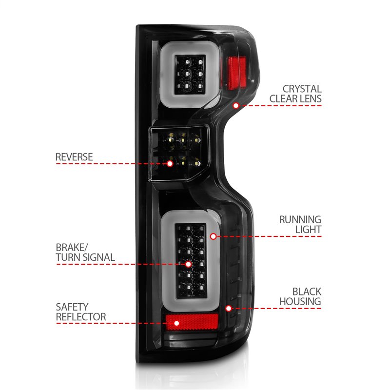 Anzo USA | Sequential LED Tail Light - Silverado 1500 2019-2021