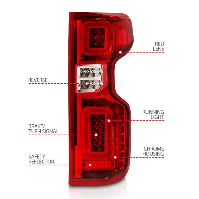 Anzo USA | Sequential LED Tail Light - Silverado 1500 2019-2021