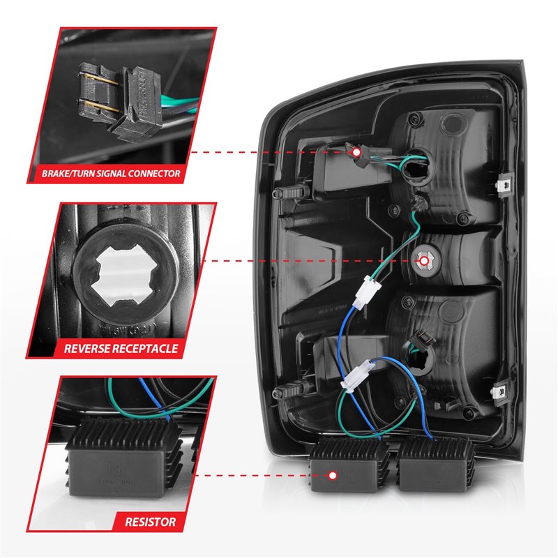 Anzo USA | LED Tail Light - Silverado 1500 / Silverado 2500 HD / Silverado 3500 HD 2014-2019