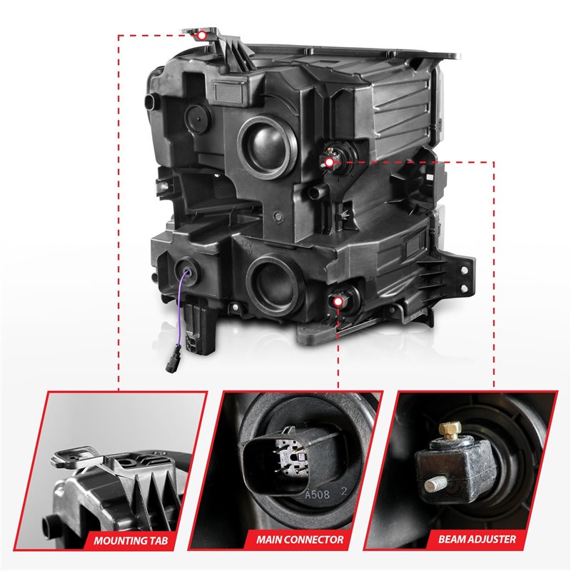 Anzo USA | LED Projector Headlight - Silverado 1500 / Limited 2019-2022 Anzo USA Headlights